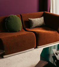 Coussin Carino - Vert Et Marron