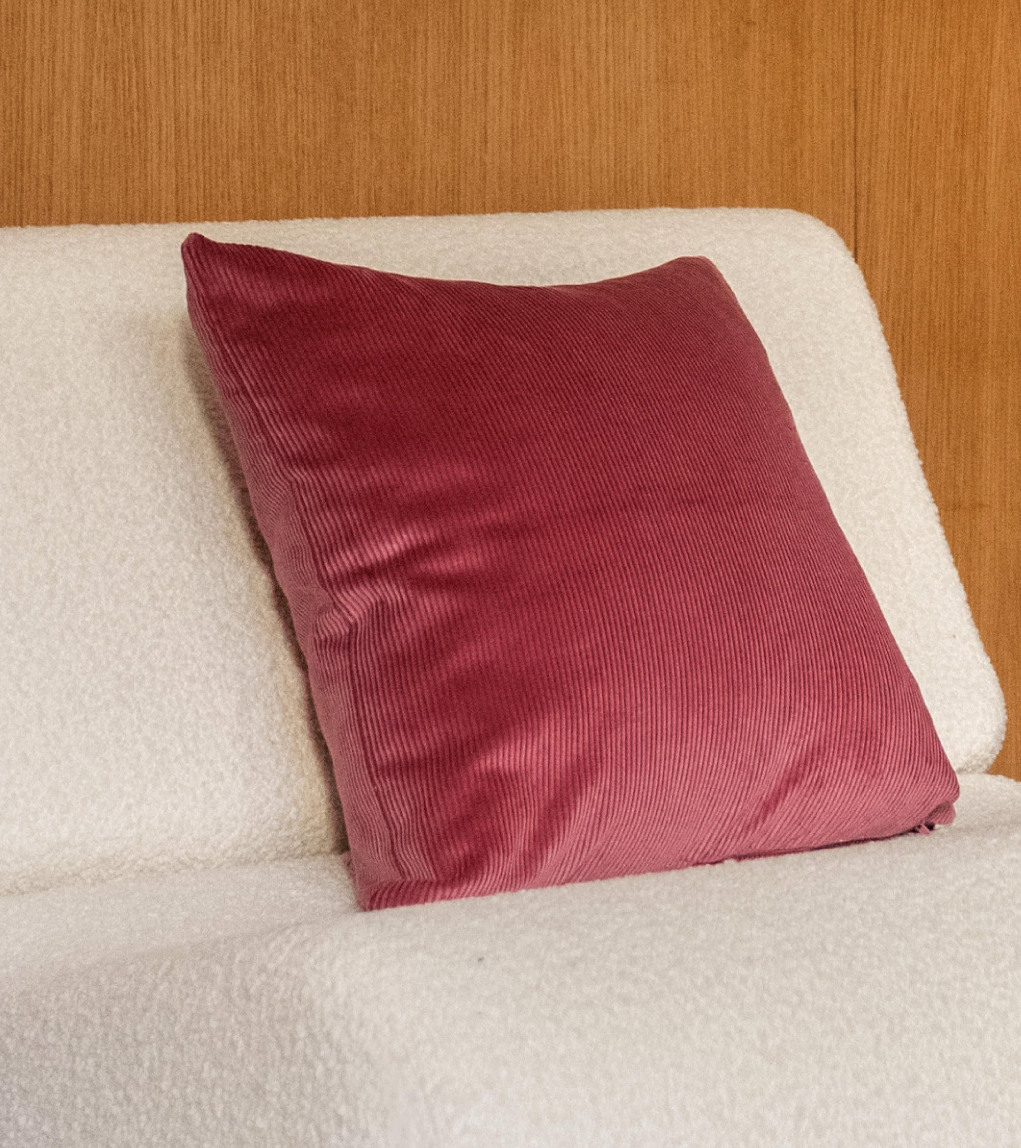 Carino corduroy cushion - Pink