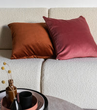 Carino corduroy cushion - Cognac