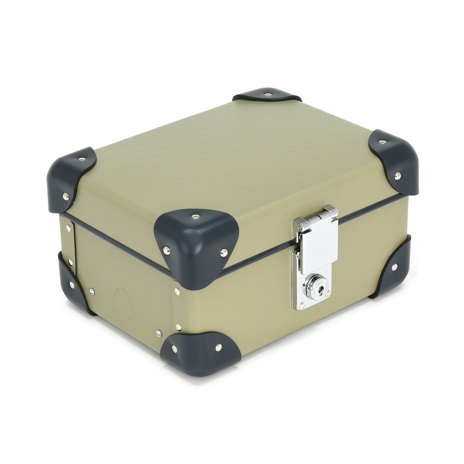 Coffret à montres Centenary 3 compartiments - Olive & Marine & Chrome