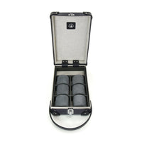 Coffret à montres Centenary 6 compartiments - Marine & Chrome