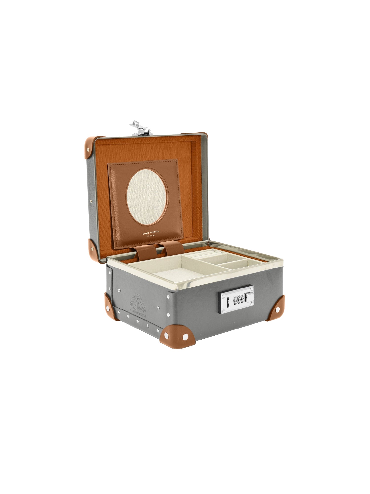 Coffret à bijoux Centenary - Gris & Caramel & Chrome