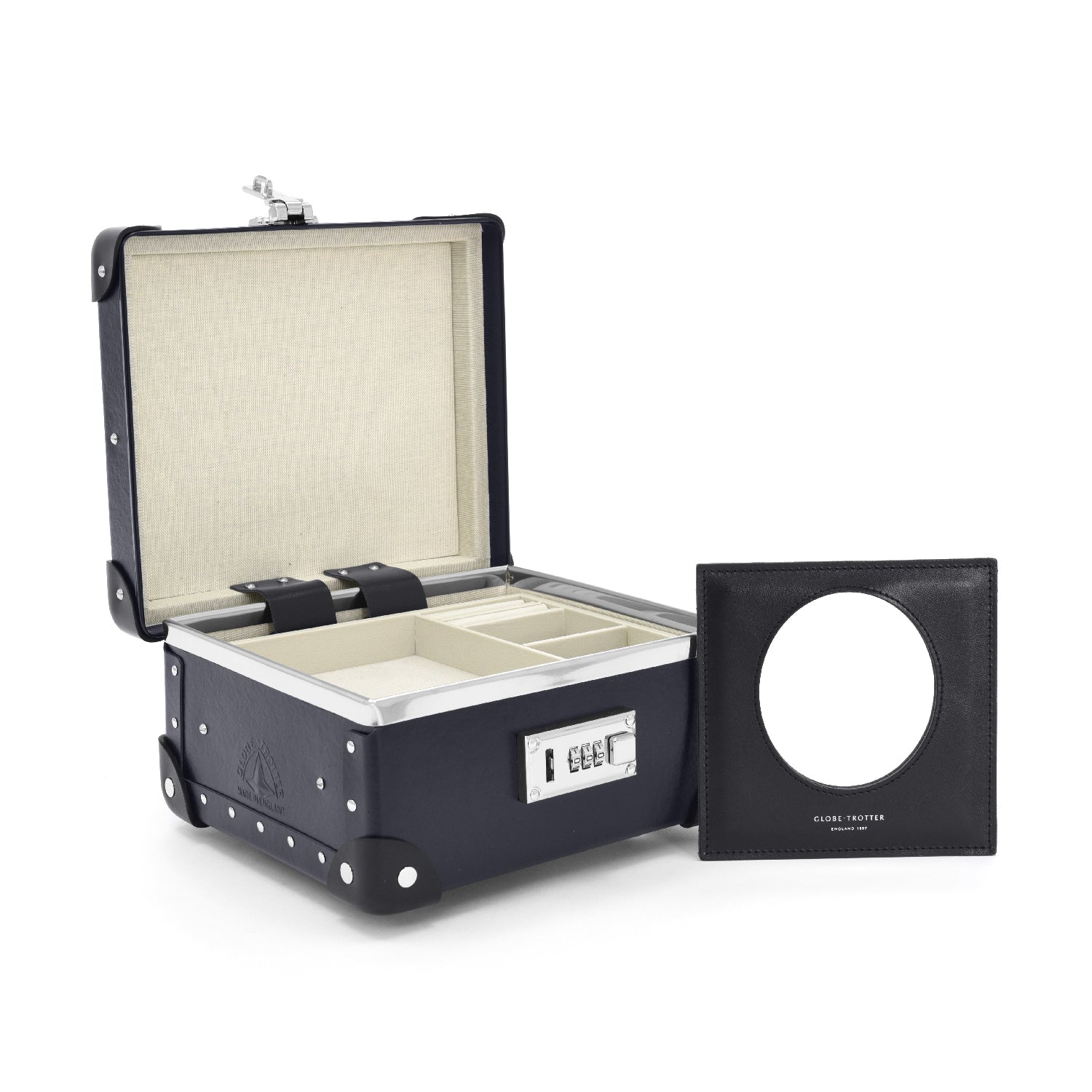 Coffret à bijoux Centenary - Marine & Chrome