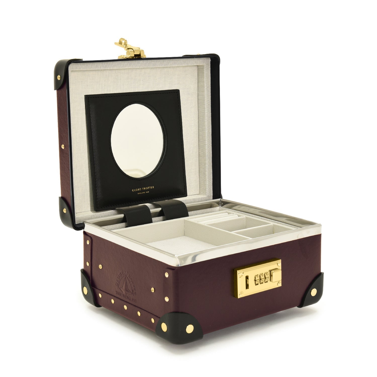 Coffret à bijoux Centenary - Bordeaux & Noir & Or