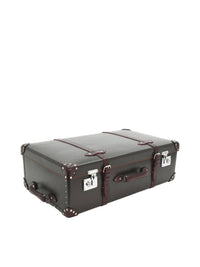 Grande valise soute Centenary 2 roues - Marron & Bordeaux & Chrome