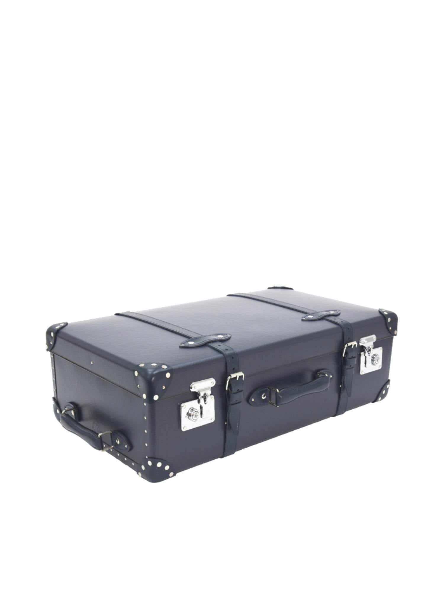 Grande valise soute Centenary 2 roues - Marine & Chrome