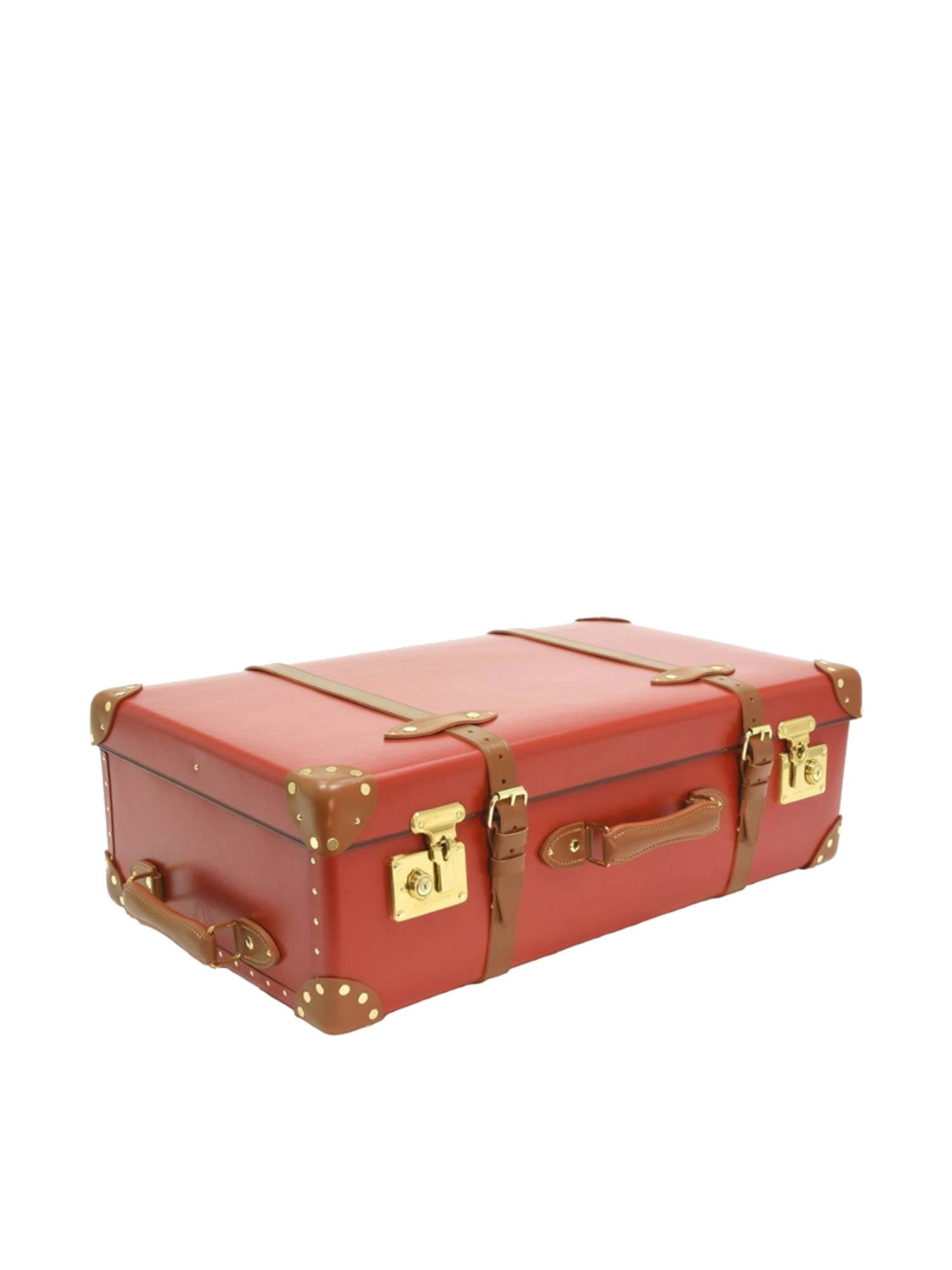 Grande valise soute Centenary 2 roues - Rouge & Caramel & Or