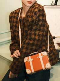 Sac à bandoulière Micro Case Cotswolds - Orange & Naturel & Or