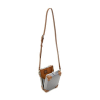 Sac messager Centenary - Gris & Caramel & Chrome