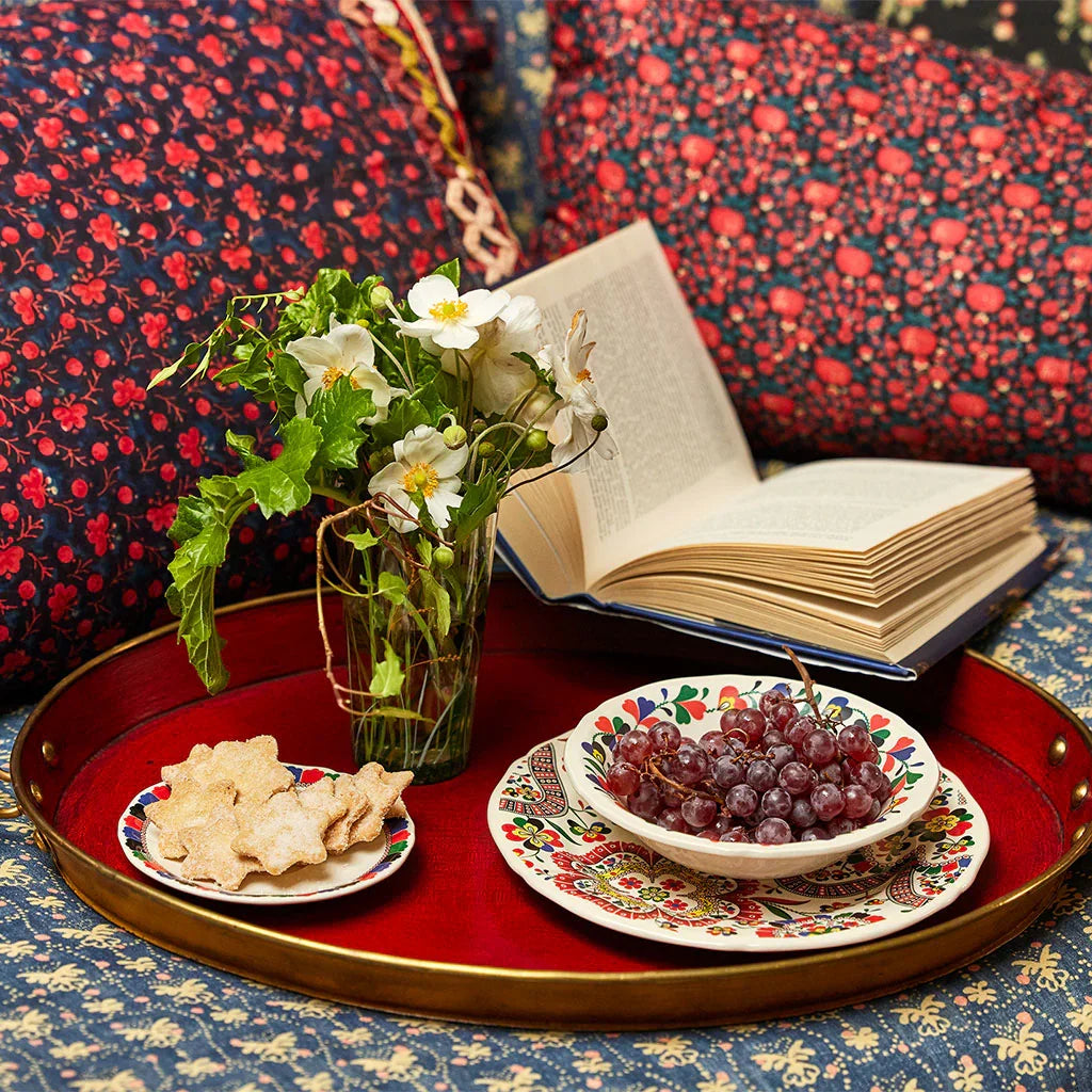 Set de 4 Assiettes à dessert Chance Folle - Rouge