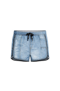 90s swim shorts - Open Blue