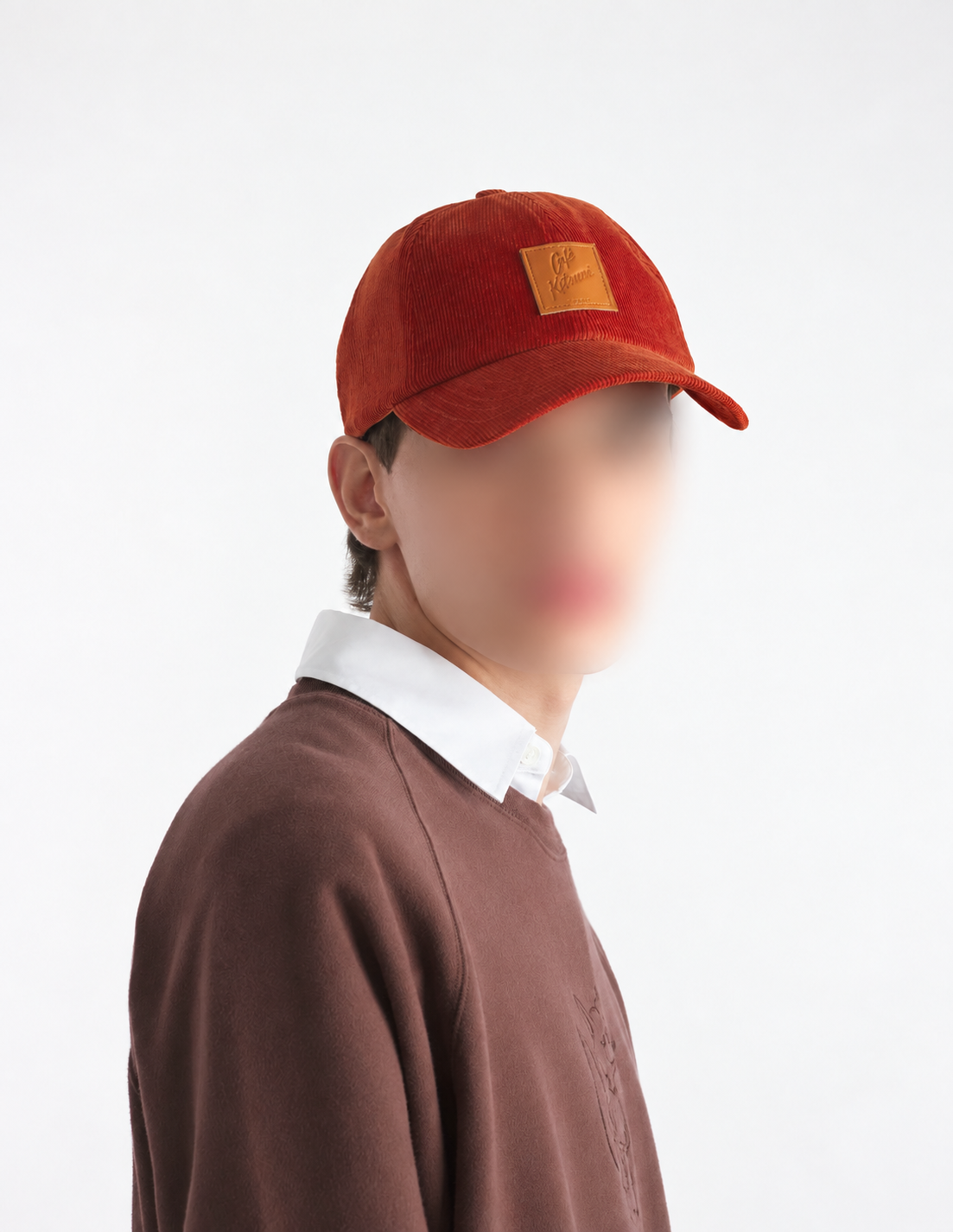 Casquette à logo embossé Café Kitsuné - Adzuki