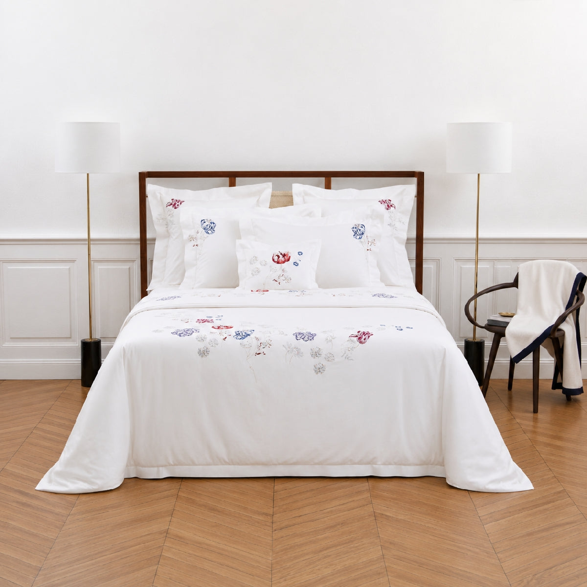 Draps Tulipe - Perle & Multicolore
