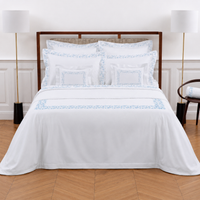 Housse de couette Olivier - Ciel & Blanc