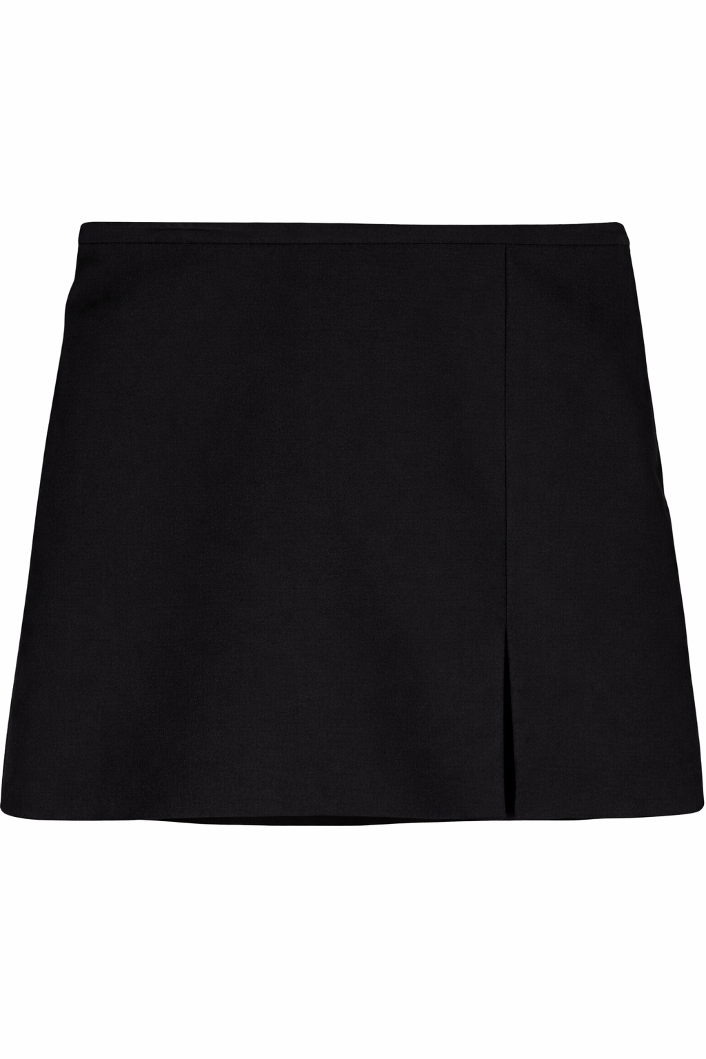 Short wool skirt - Black
