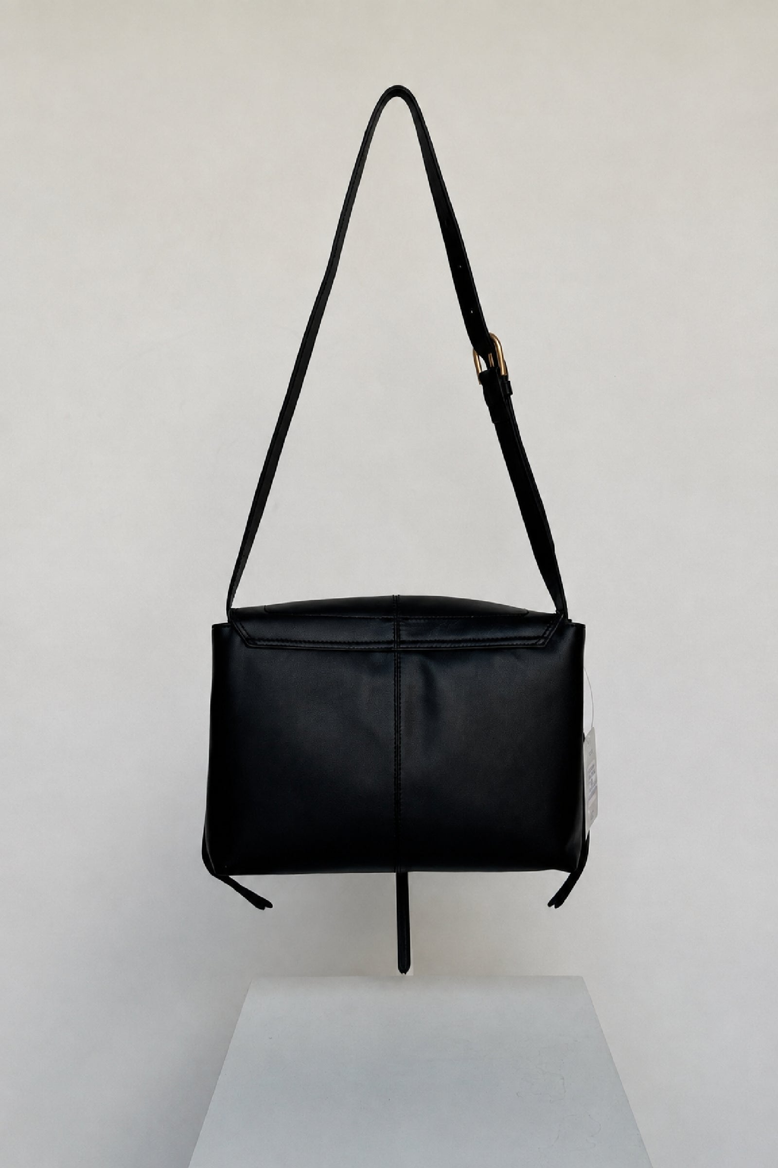 Othilia leather flap bag - Black