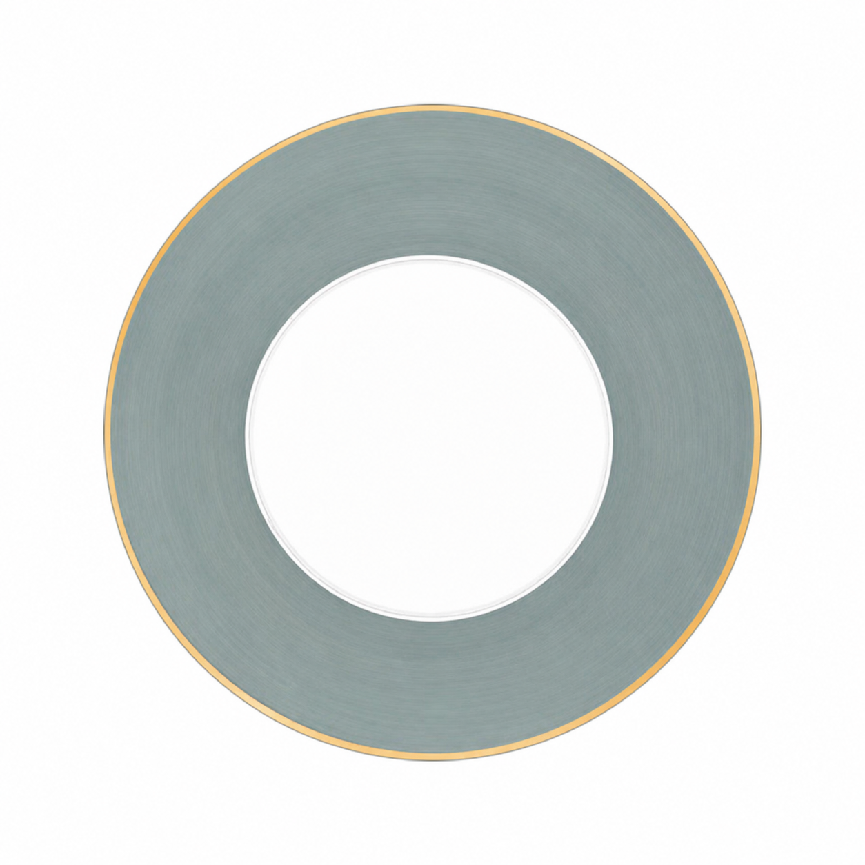 Assiette de présentation Lexington Filet d'or en porcelaine - Celadon