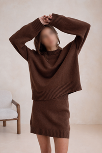 Le Chopin Noisette wool jumper - Medium brown