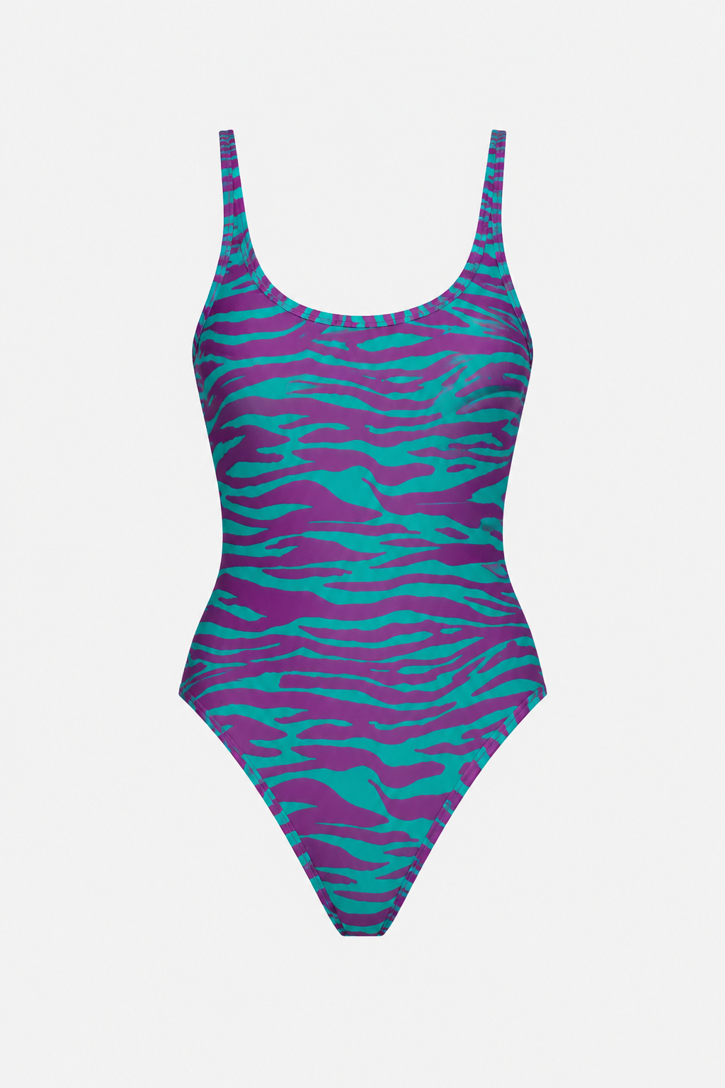 Swimsuit - Teal/bouganville