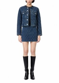 Cora quilted denim jacket - Karina