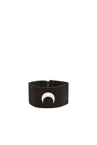 Ras du cou Moon en tricot unisex - Black & White Moon
