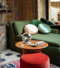 Ciccio satin cushion - Green