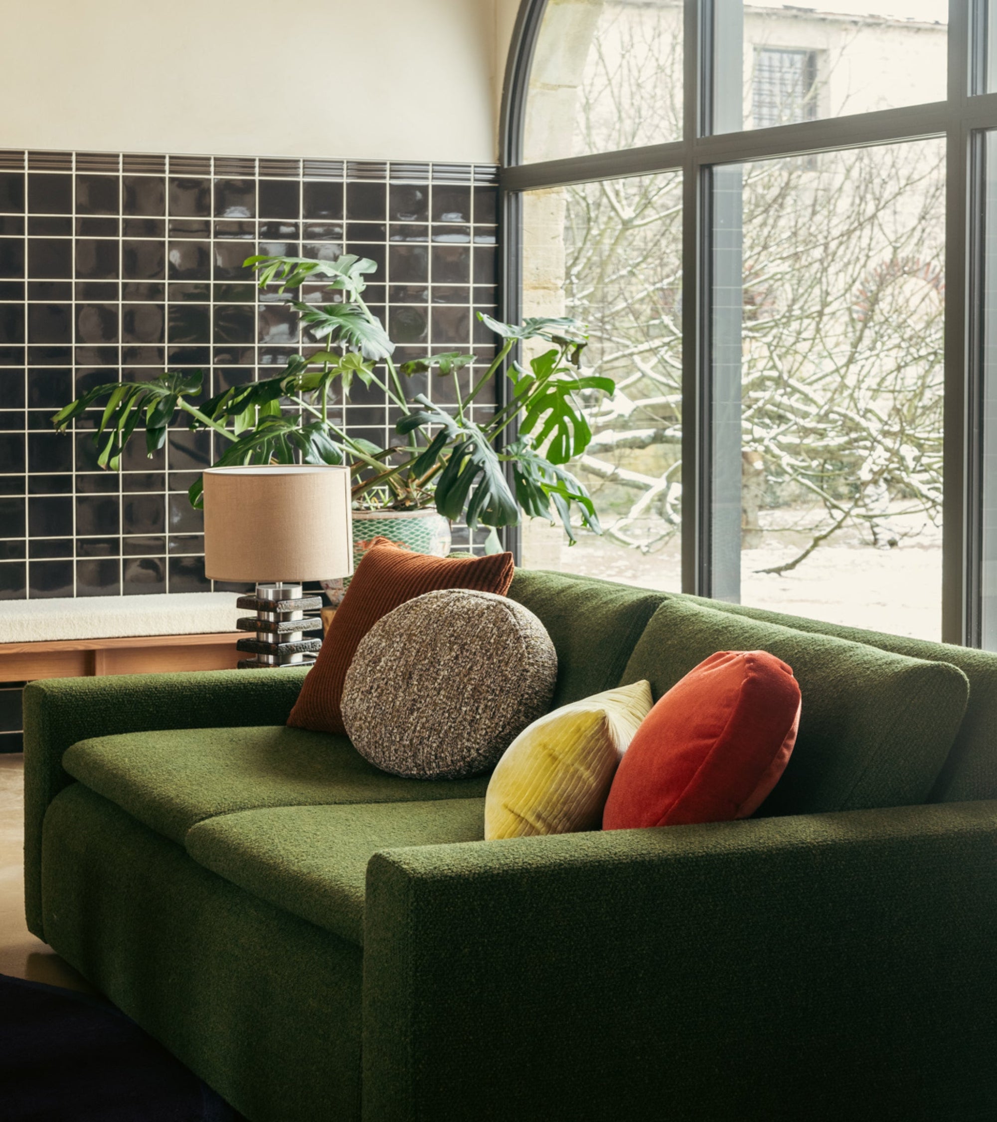 Coussin Ciccio - Vert Et Marron
