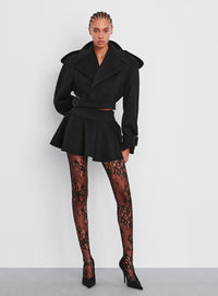 Circle Skirt Mini - Black