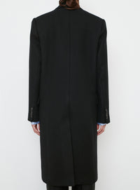 Classic Double Breasted Coat - Black