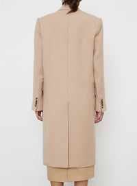 Classic Double Breasted Coat - Khaki