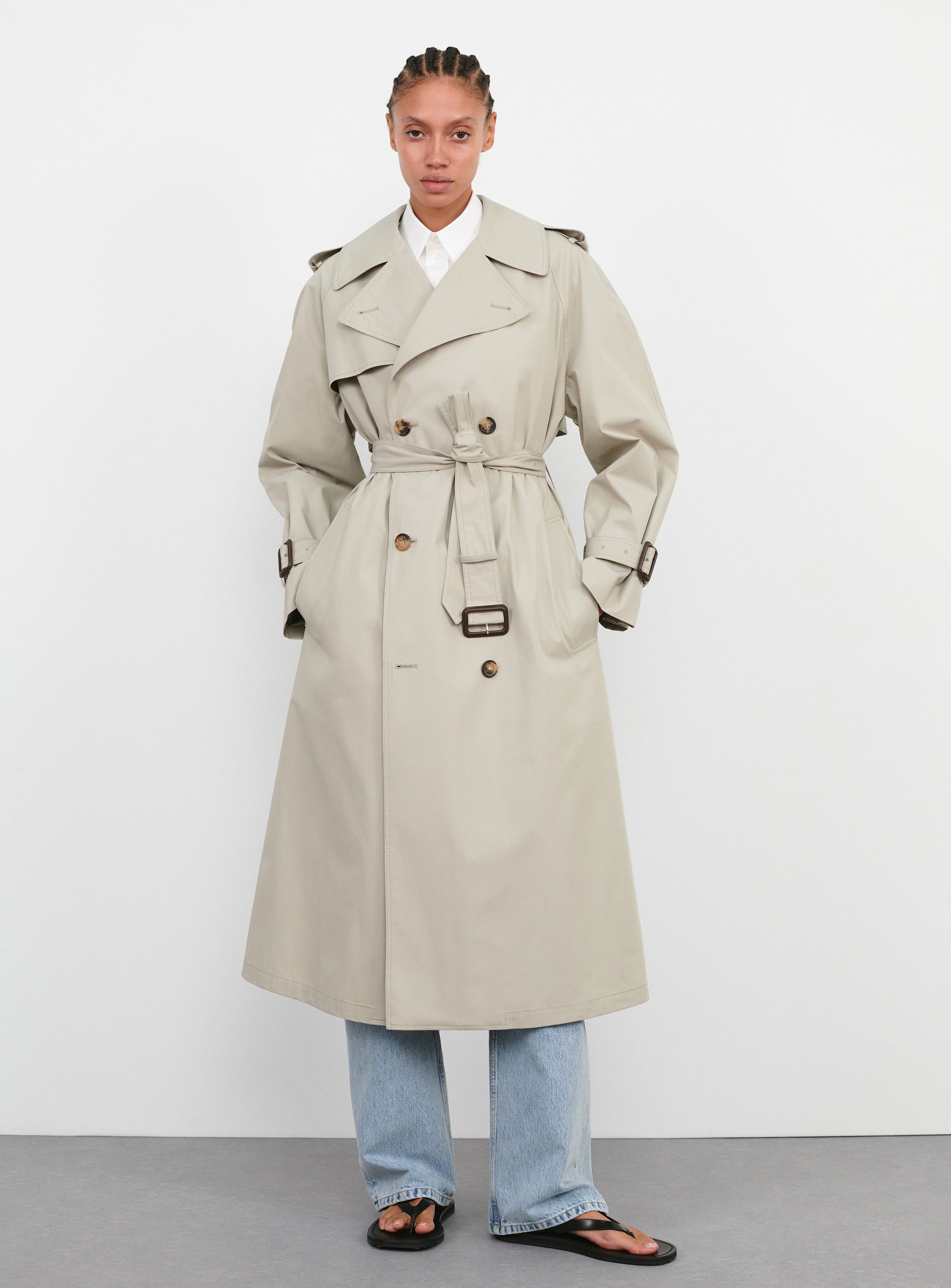 Classic Trench Coat - Cement