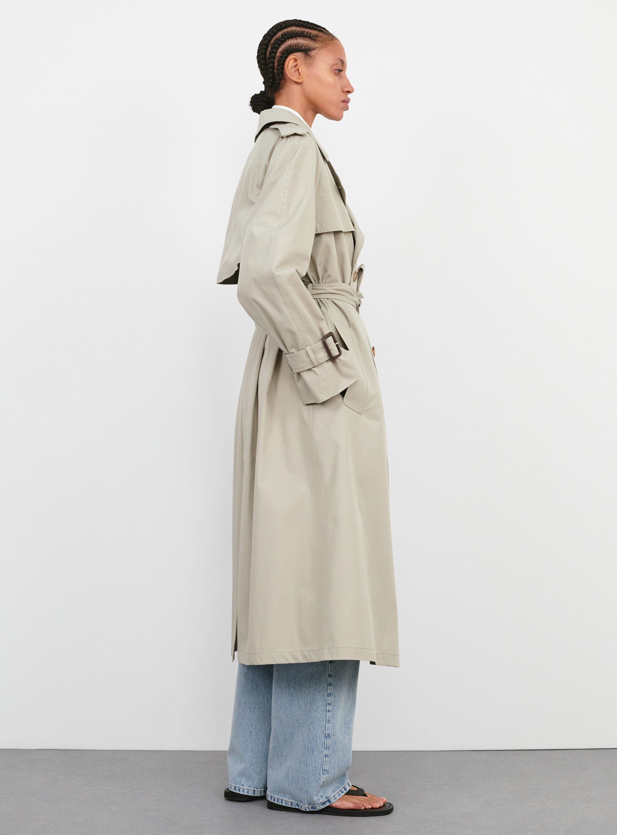Classic Trench Coat - Cement