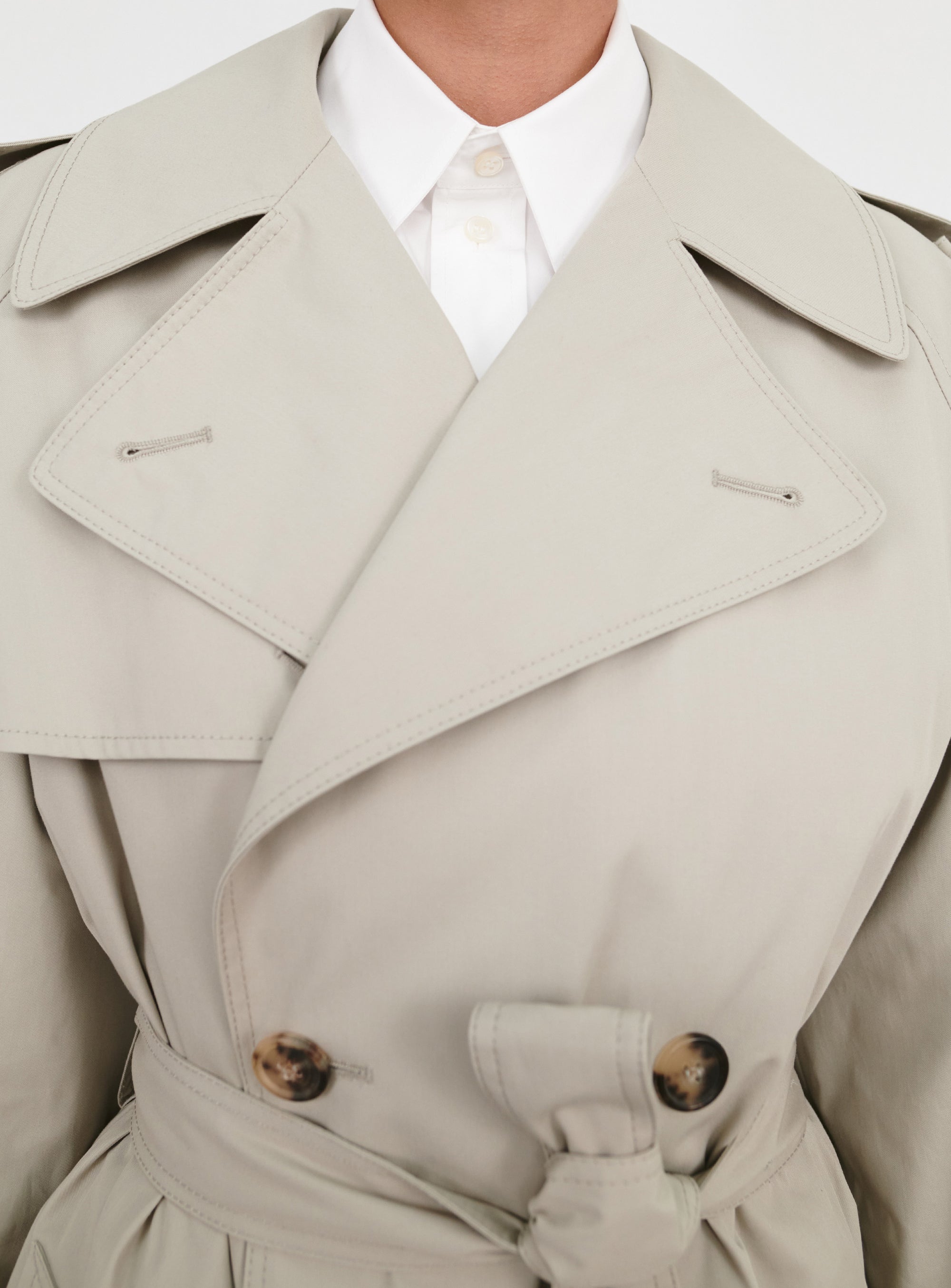 Classic Trench Coat - Cement