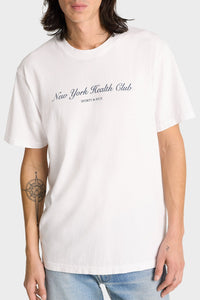 T-shirt NY Health Club à impression - White