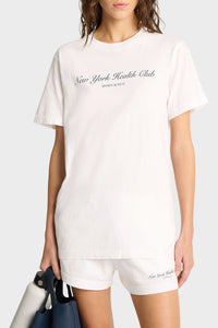 T-shirt NY Health Club à impression - White