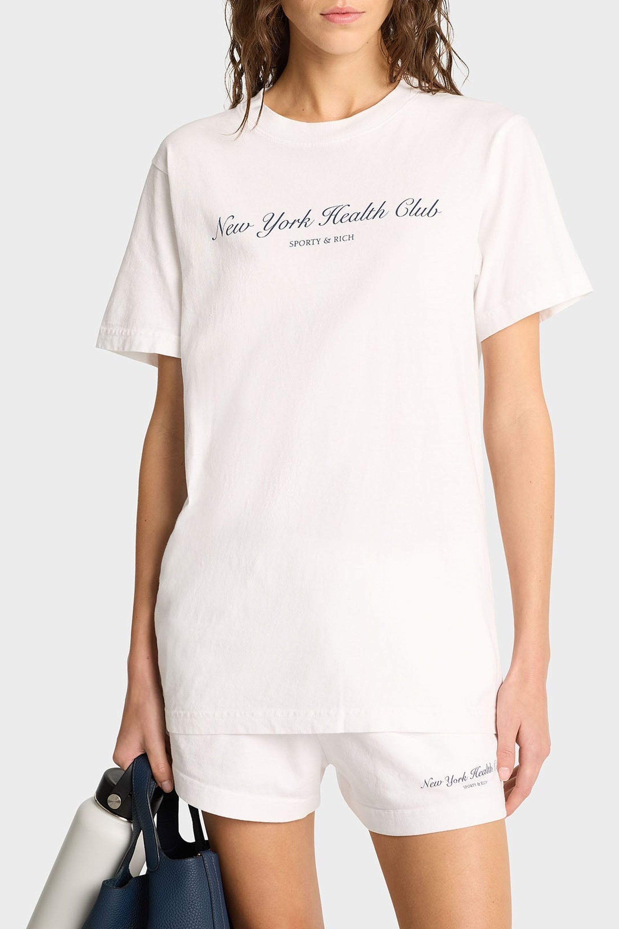 T-shirt NY Health Club à impression - White