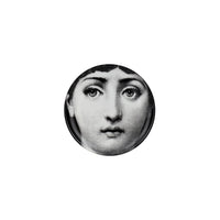 Tema e Variazioni n°1 porcelain coaster - Black & White