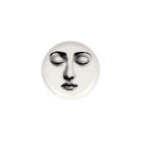Tema e Variazioni n°213 porcelain coaster - Black & White