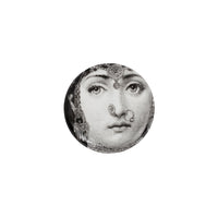Tema e Variazioni n°228 porcelain coaster - Black & White