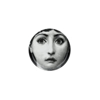 Tema e Variazioni n°237 porcelain coaster - Black & White