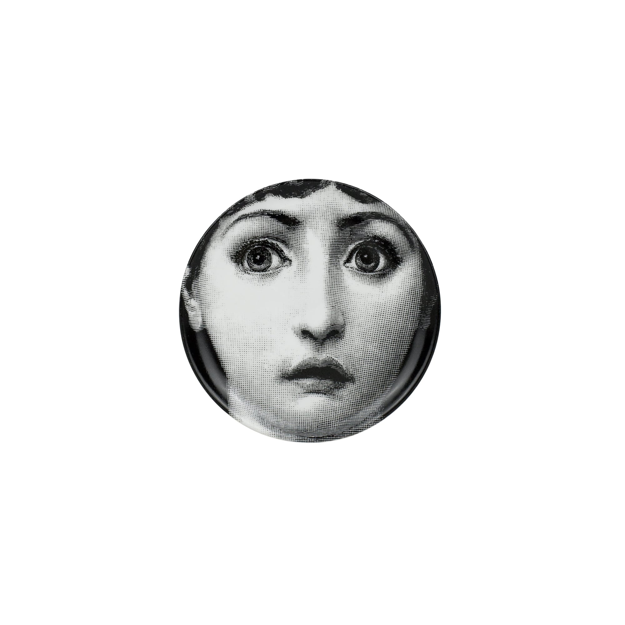 Tema e Variazioni n°237 porcelain coaster - Black & White