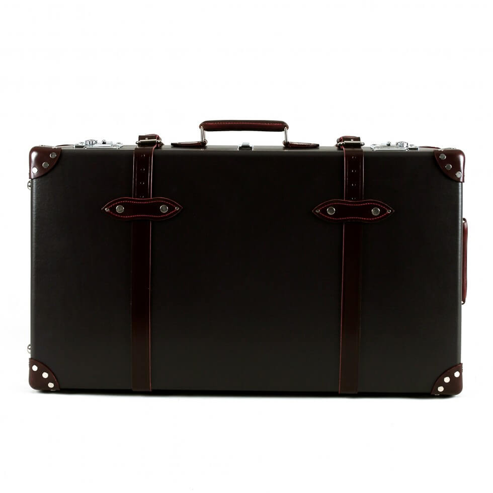 Grand bagage de soute Centenary 2 roues - Marron & Bordeaux & Chrome