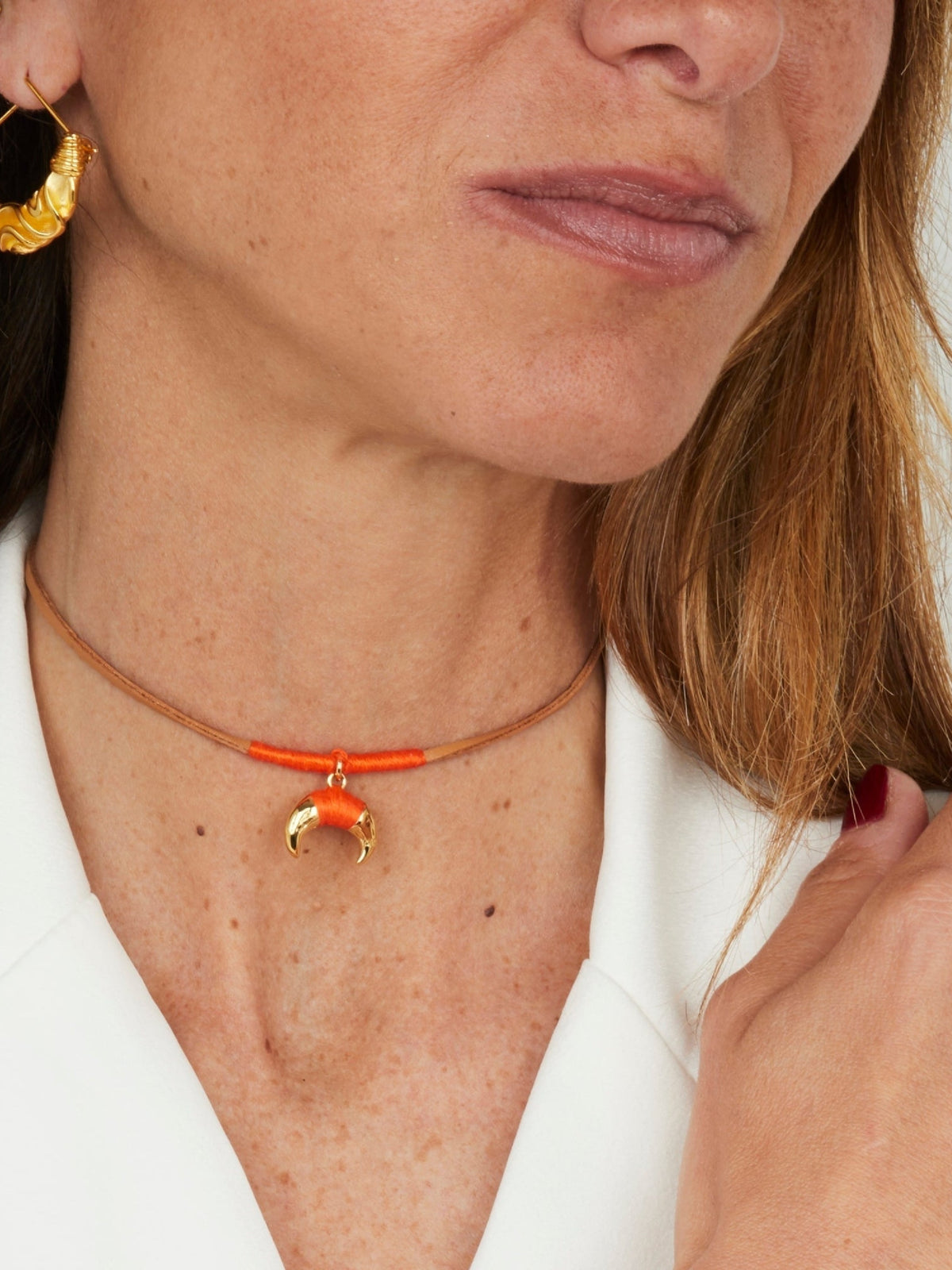 Collier Takayama Collier Baby Corne Pivoine - Pivoine