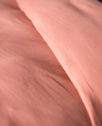 Housse de couette Como en gaze de coton - Rose