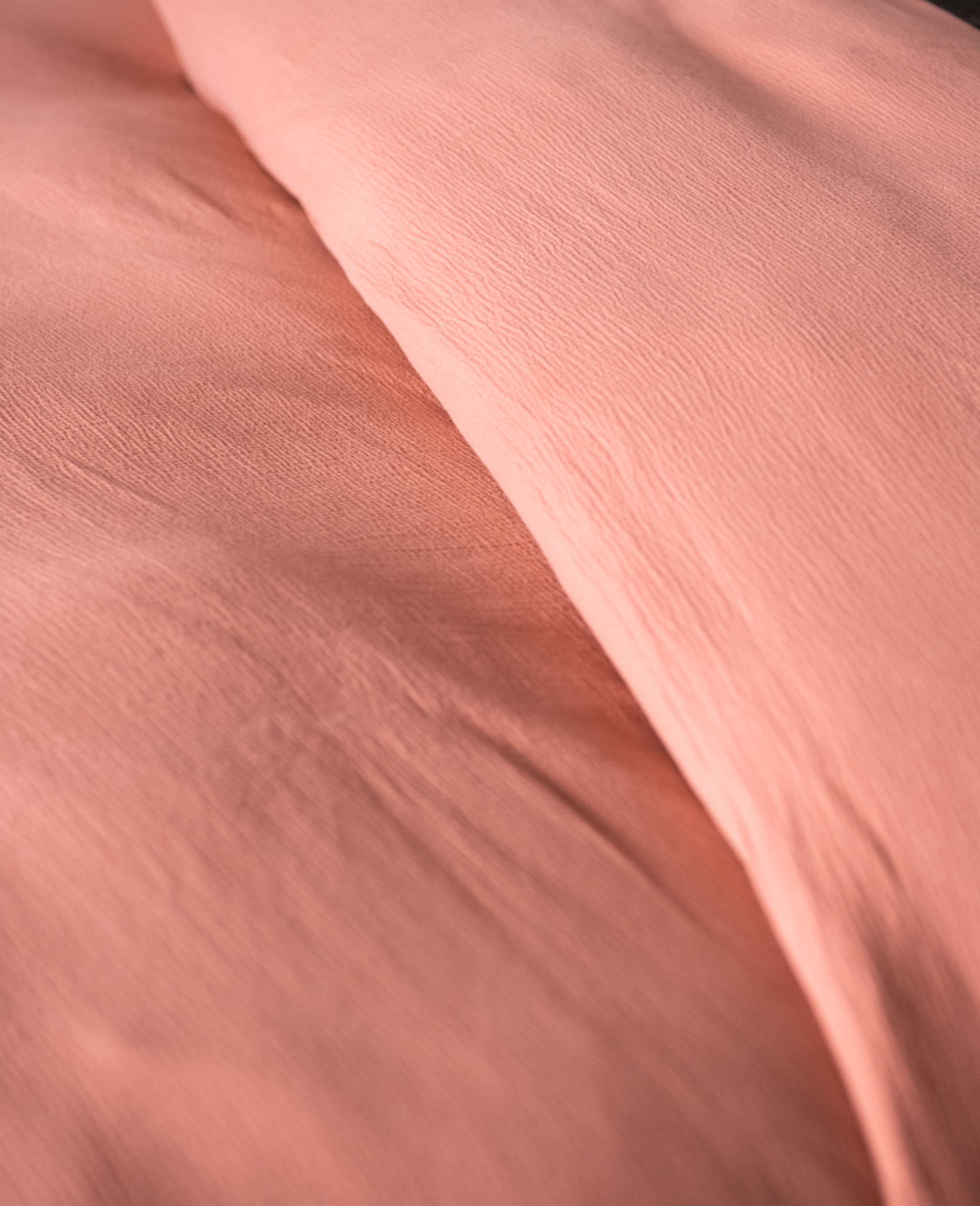 Housse de couette Como en gaze de coton - Rose