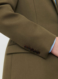 Blazer moulant en laine - Military