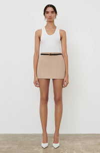 Contour Mini Skirt - Khaki