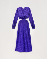 VIOLET JACQUARD / DJV / QTY : 2 / Robe Alma - Violet Jacquard