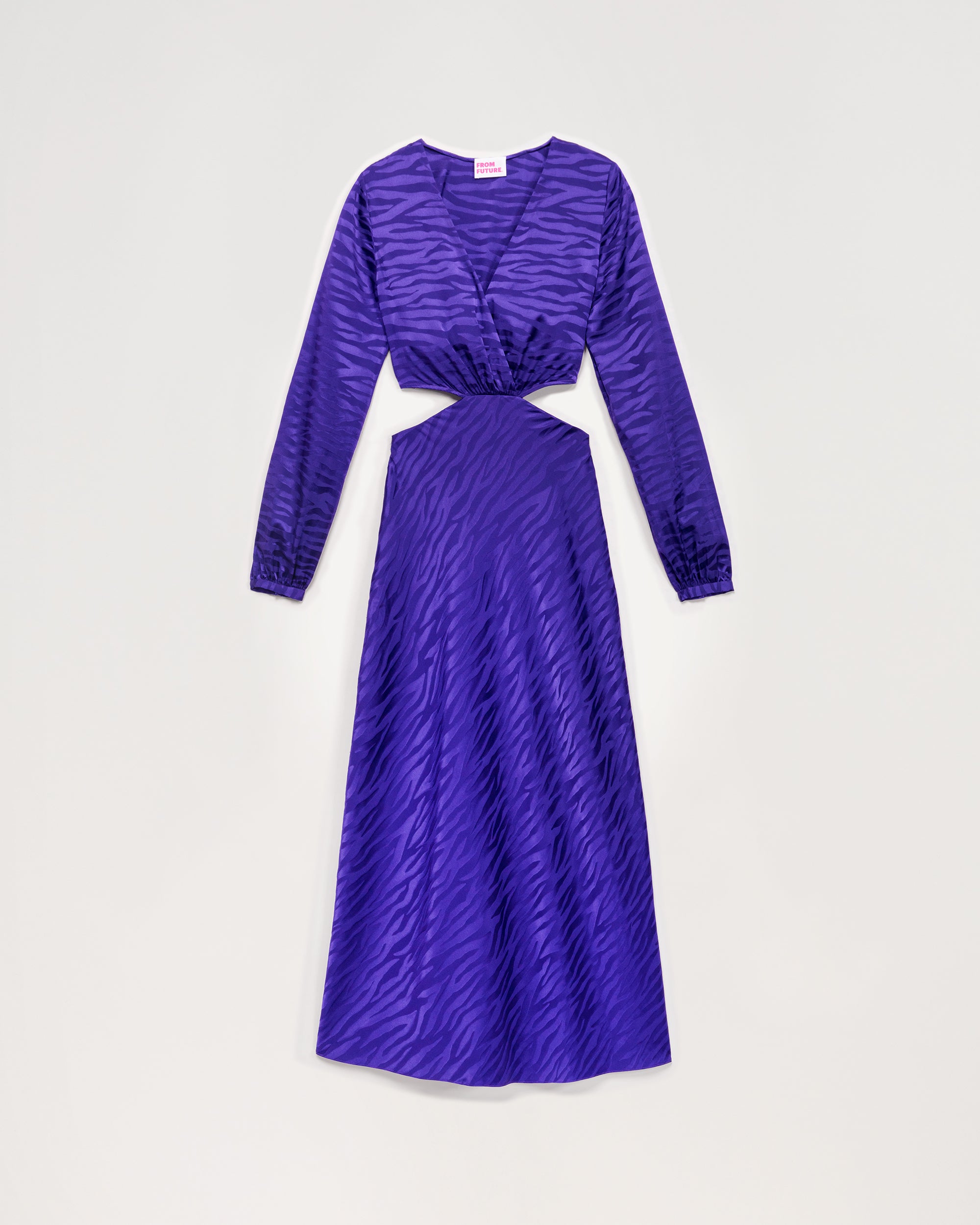 VIOLET JACQUARD / DJV / QTY : 2 / Robe Alma - Violet Jacquard