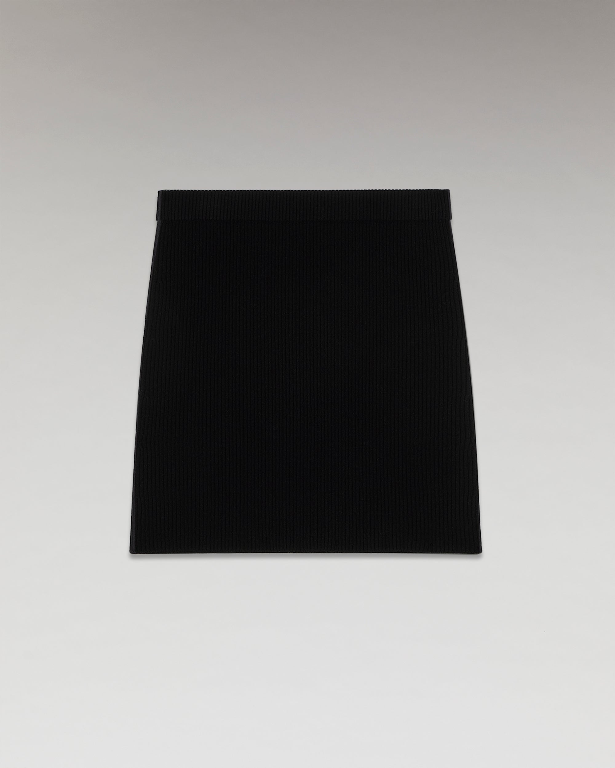 NOIR / DJV / QTY : 1 / Jupe Mini À Côtes - Noir
